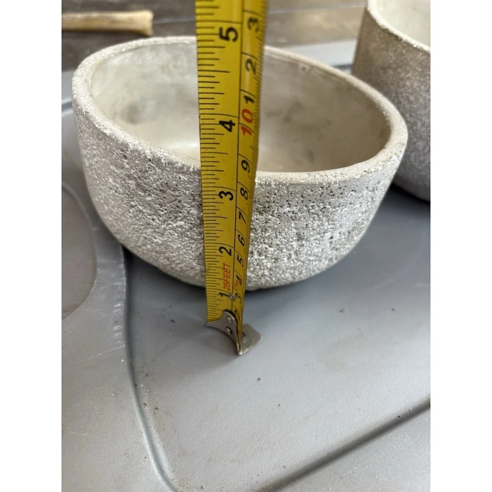 Succulent Planter - Indoor/Outdoor Cement? Planter Pot Gardening Set Of 2
